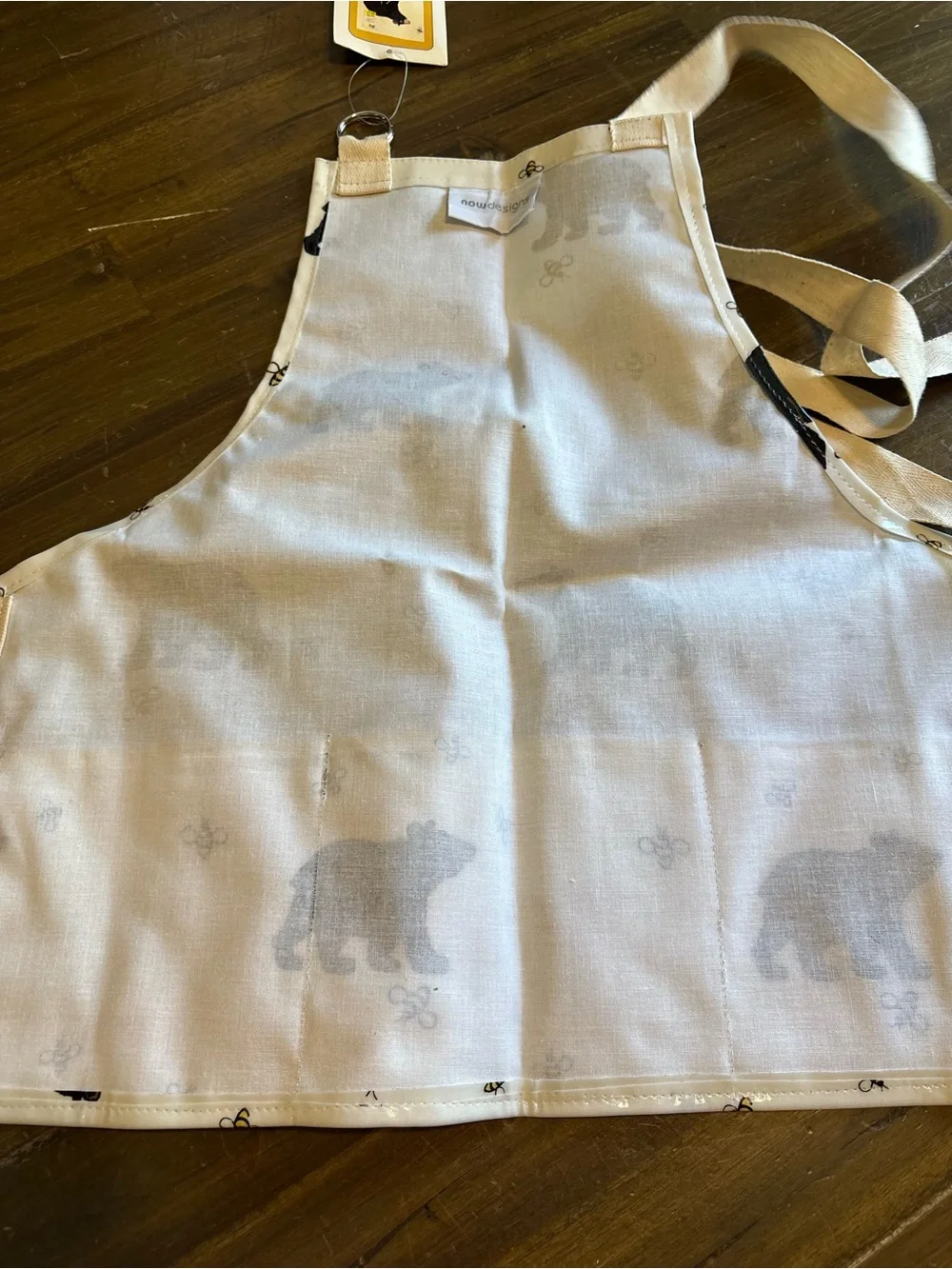 Now Designs Youth Kids PVC Coated Apron Bears Bees Bee Western Arts Outdoor